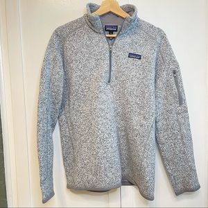 Patagonia Better Sweater® 1/4-Zip Fleece in Birch White.